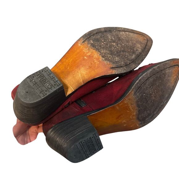 Corral red suede Studded Leather Western Boots - Picture 8 of 14